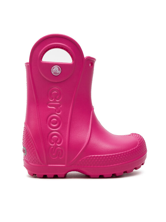 Cizme de cauciuc Crocs Handle It Rain Boot Kids 12803 Roz