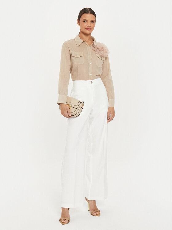 ViCOLO ViCOLO Camicia TB2710 Beige Regular Fit
