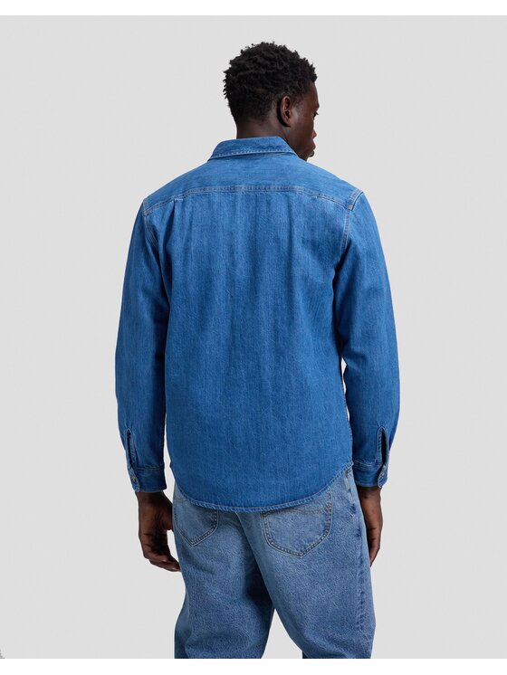 Lee Lee Koszula WORKWEAR SHIRT 2.0 Niebieski Relaxed Fit