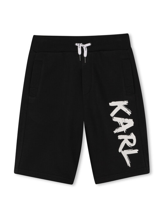 Karl Lagerfeld Kids Karl Lagerfeld Kids Αθλητικό σορτς Z31082 S Μαύρο Loose Fit