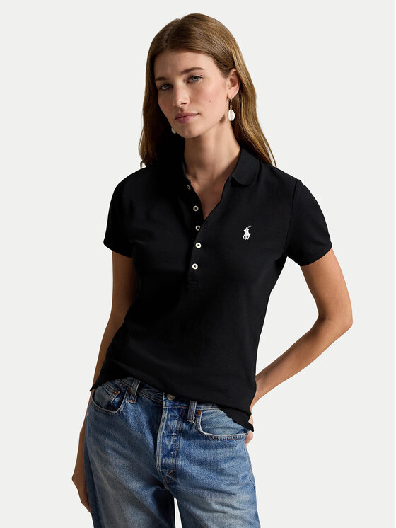 Polo Ralph Lauren Polo Ralph Lauren Polo marškinėliai 211B18200011 Juoda Slim Fit