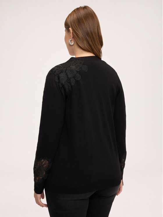 Fiorella Rubino Fiorella Rubino Sweter M351L008634N033 Czarny Regular Fit