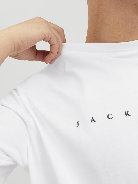 Jack & Jones Jack & Jones T-Shirt Star 12234746 Biały Relaxed Fit
