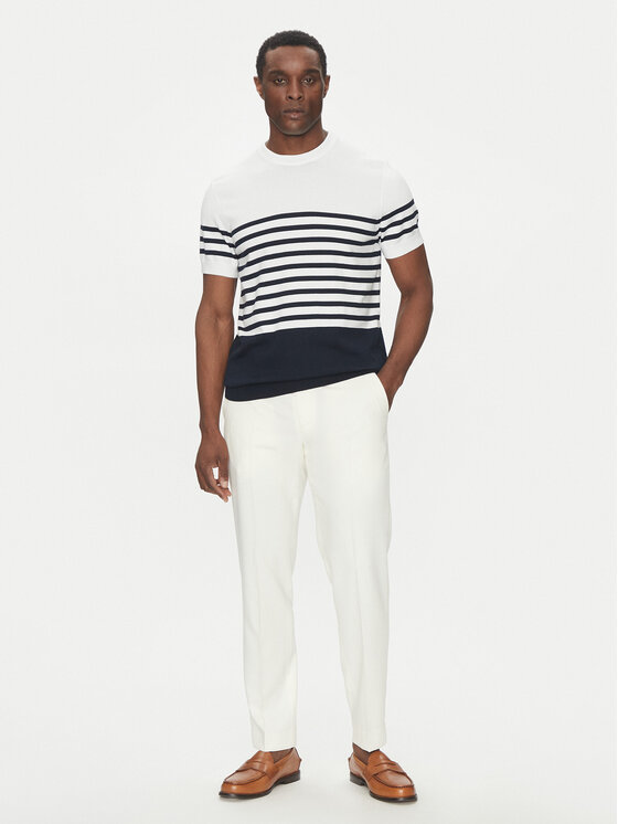Hechter Paris Hechter Paris T-Shirt 65016 151801 Dunkelblau Regular Fit