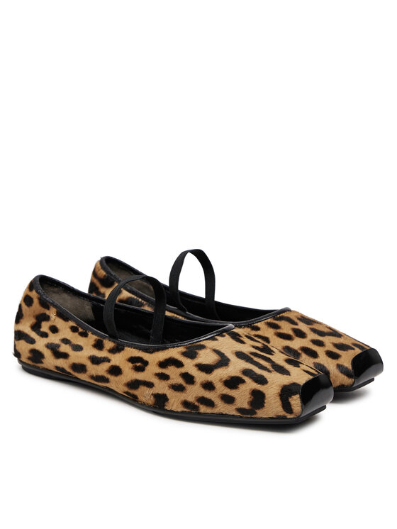 Tory Burch Tory Burch Baleriny Runway Ballet 165476 Brązowy