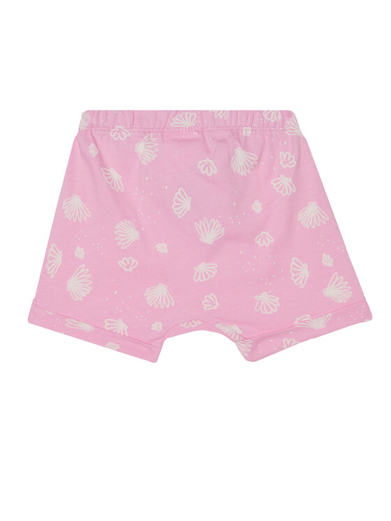 United Colors Of Benetton United Colors Of Benetton Marškinėlių ir šortų komplektas 35ZEAK013 Rožinė Regular Fit