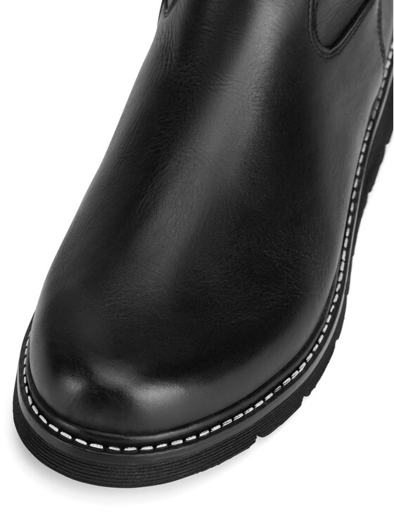 Remonte Remonte Oficerki D3975-01 Czarny