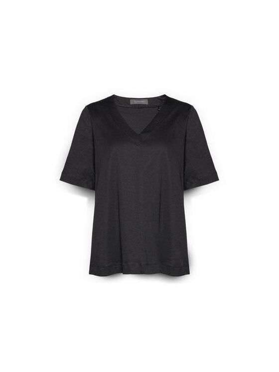 Elena Mirò Elena Mirò T-Shirt G004Z000633N033 Czarny Regular Fit
