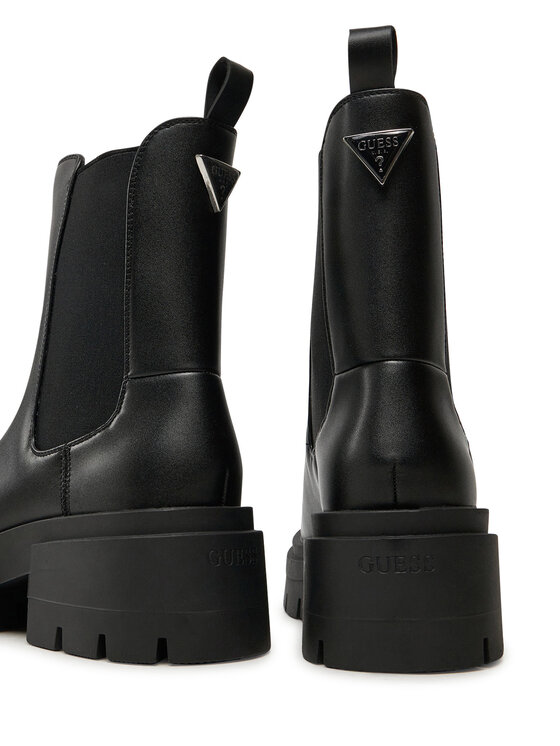Guess Guess Боти тип челси Charlotte FLFCHT ELE10 Черен