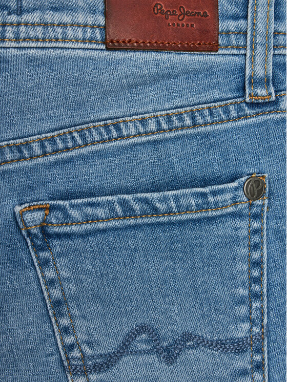 Pepe Jeans Pepe Jeans Szorty jeansowe A-Line Skort Hw Jr PG800862 Niebieski Regular Fit
