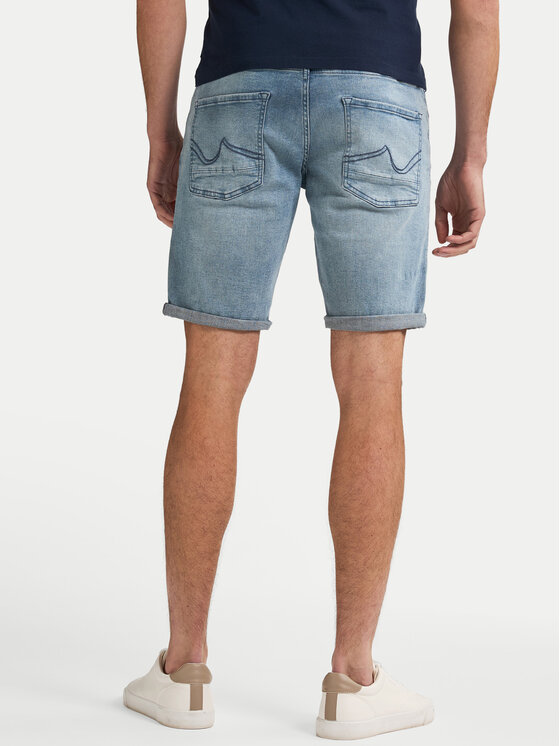 Petrol Industries Petrol Industries Pantaloni scurți de blugi M-1050-SHO002 Albastru Regular Fit