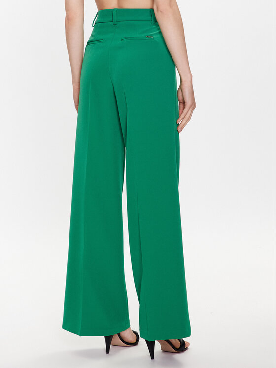Liu Jo Liu Jo Hlače WA3435 T7896 Zelena Relaxed Fit