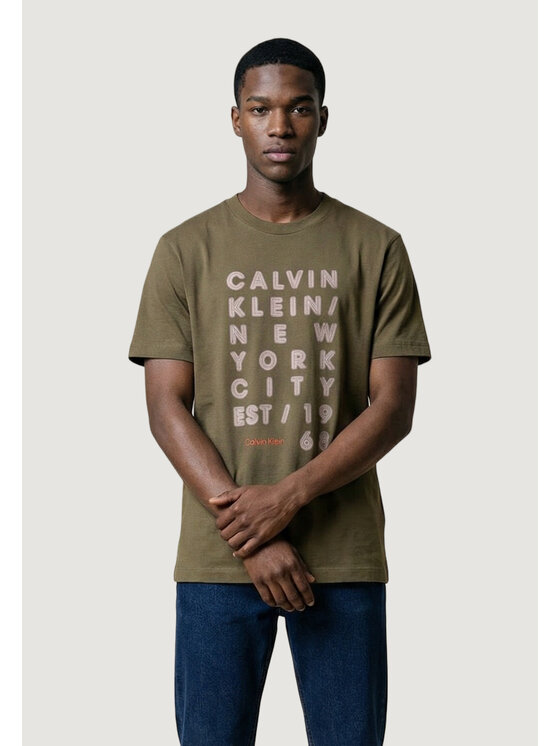Calvin Klein Jeans Calvin Klein Jeans T-shirt LV04RF814G Verde Casual Fit