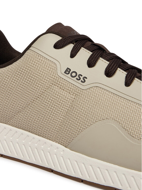 BOSS BOSS Sneakersy Titanium Runn 50563962 Béžová
