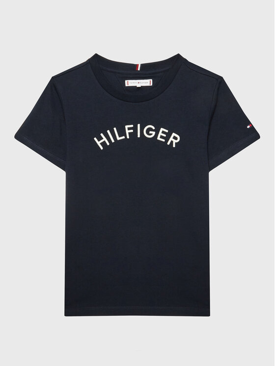 Tommy Hilfiger T-krekls Arched KS0KS00401 D Tumši zils Regular Fit