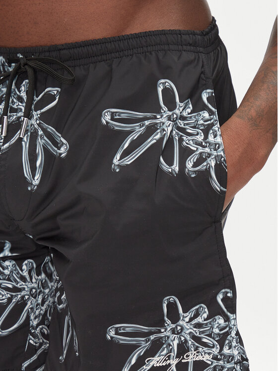 Filling Pieces Filling Pieces Badeshorts Chrome 9141374 Schwarz Regular Fit