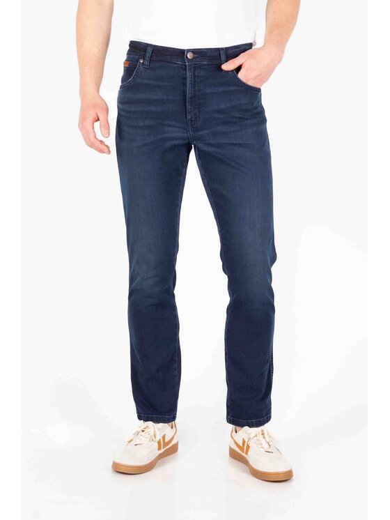 Wrangler Wrangler Jeansy Texas Slim Wild Horse Granatowy Regular Fit