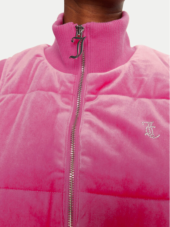 Juicy Couture Juicy Couture Prsluk Thunder JCOGL224555 Ružičasta Slim Fit