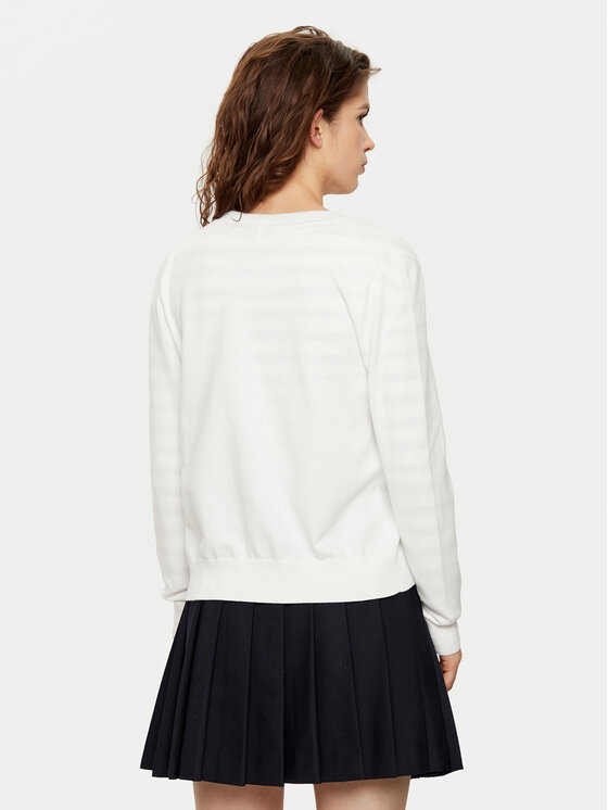 Tommy Hilfiger Tommy Hilfiger Cardigan WW0WW42370 Bianco Regular Fit