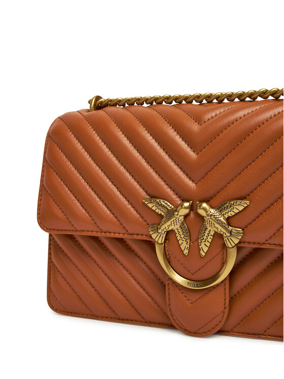 PINKO PINKO Torebka Love One Classic Dc PE 24 PLTT 100941 A0GK Brązowy
