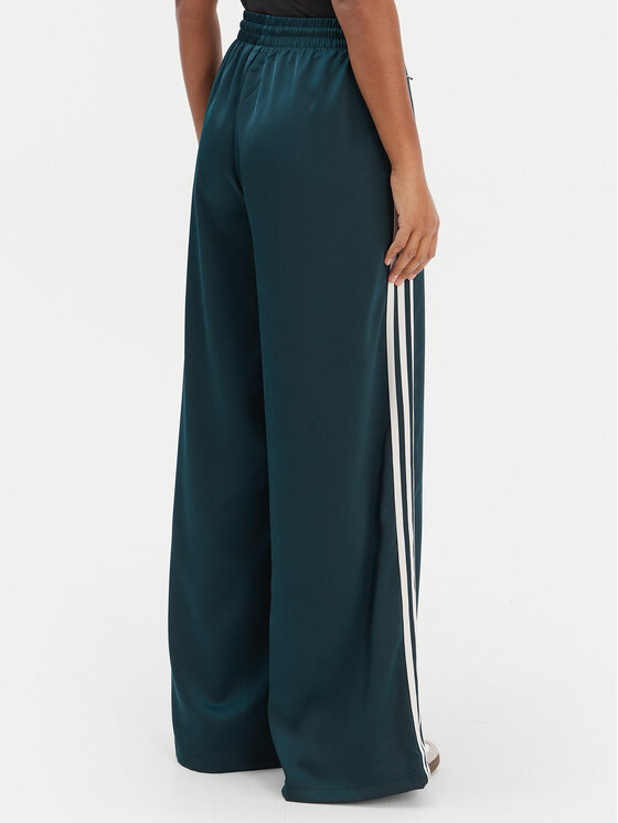 adidas adidas Sporta bikses adicolor Satin JV7511 Zaļš Wide Leg