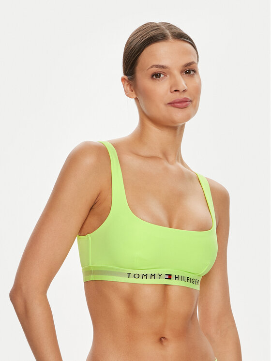Tommy Hilfiger Tommy Hilfiger Gornji dio kupaćeg kostima UW0UW04108 Zelena