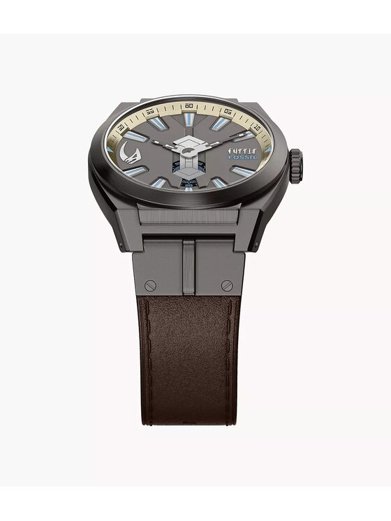 Fossil Fossil Zegarek LE1245SET Brązowy