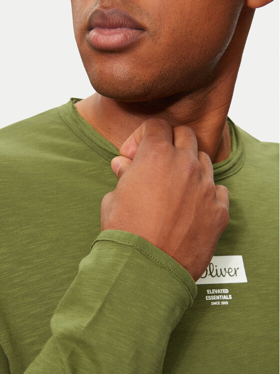 s.Oliver s.Oliver Hosszú ujjú 2150055 Zöld Regular Fit