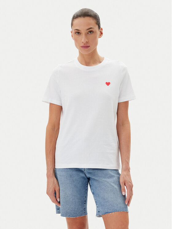 Vero Moda Vero Moda Póló Paulina 10316991 Fehér Regular Fit