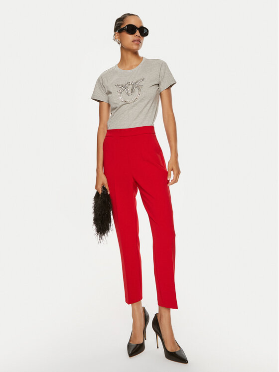 PINKO Pinko Pantaloni di tessuto Parano 102861 A20Q Rosso Regular Fit