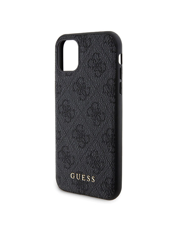 Guess Guess Zestaw prezentowy etui do iPhone 11 + powerbank 4G Metal Logo Czarny