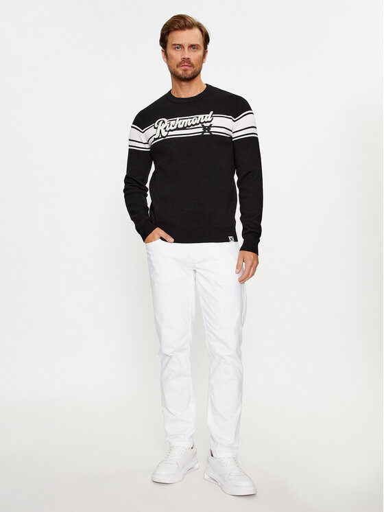 Richmond X Richmond X Πουλόβερ UMA23056MA Μαύρο Regular Fit