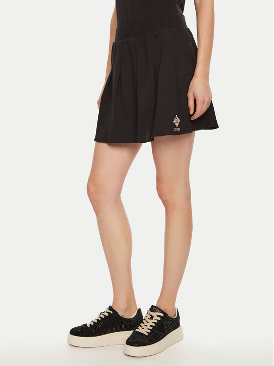 Spódnica mini Guess, Rozmiar XL, Brązowa, V5RD00 KCOK1