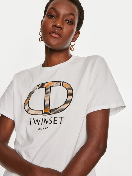 TWINSET TWINSET T-krekls 242TP2523 Balts Regular Fit