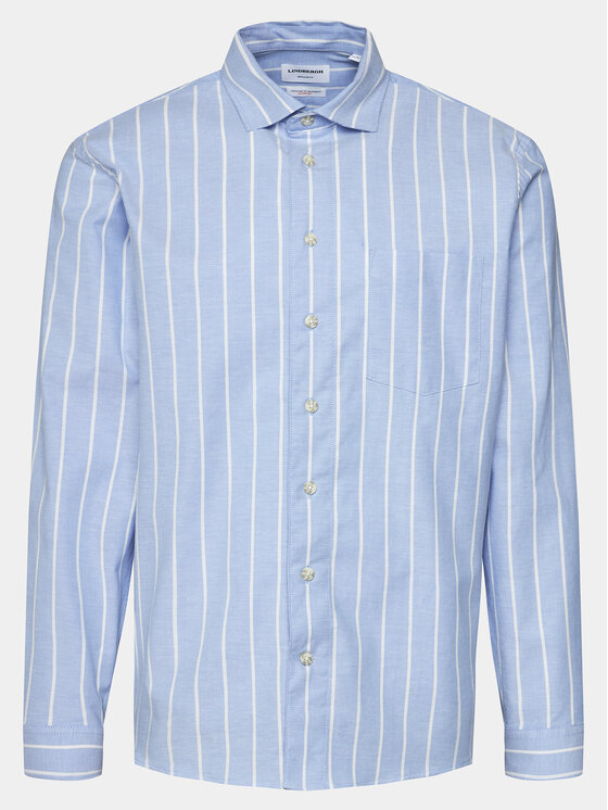 Lindbergh Košeľa 30-203536B Modrá Regular Fit