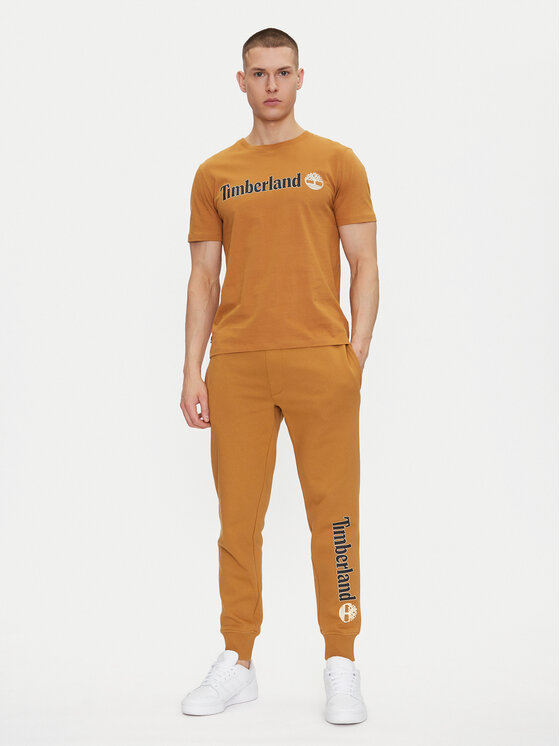 Timberland Timberland T-Shirt TB0A5UPQ Beżowy Regular Fit
