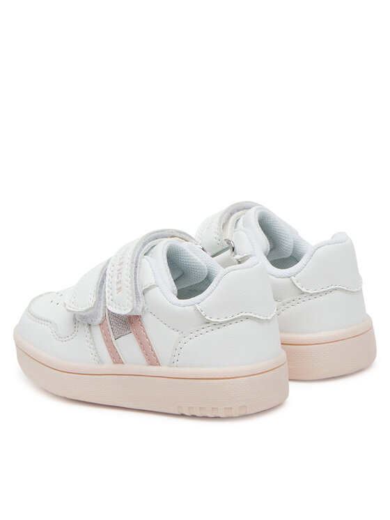 Tommy Hilfiger Tommy Hilfiger Sneakersy Flag Low Cut Velcro Sneaker T1A9-33730-1439 M Biały