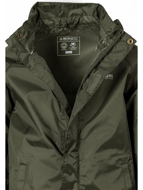 minoti minoti Kurtka przeciwdeszczowa 27KMJACKET3 Khaki Regular Fit