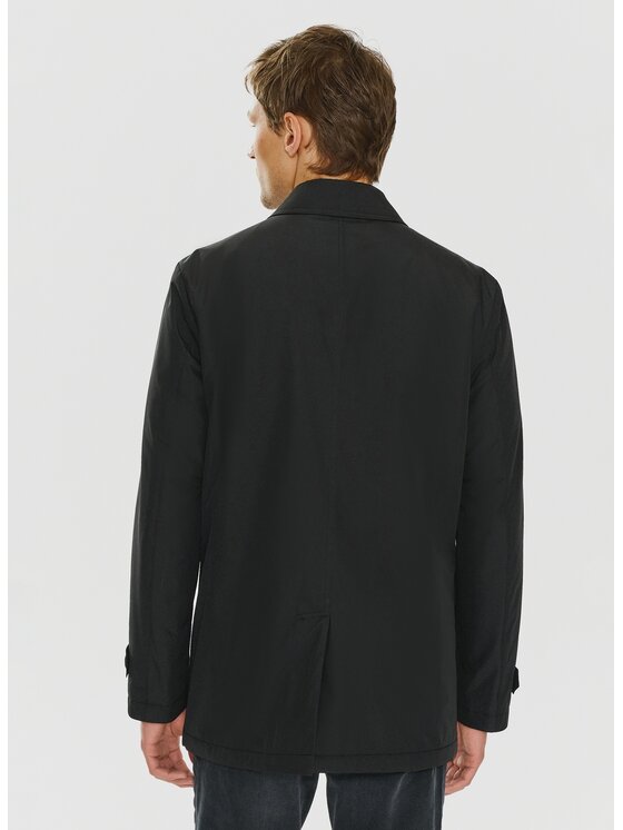 Pako Lorente Pako Lorente Płaszcz przejściowy P23WF-7X-010 Czarny Classic Fit
