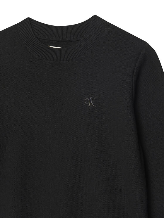 Calvin Klein Jeans Calvin Klein Jeans Džemperis Basic IB0IB02641 Melns Regular Fit