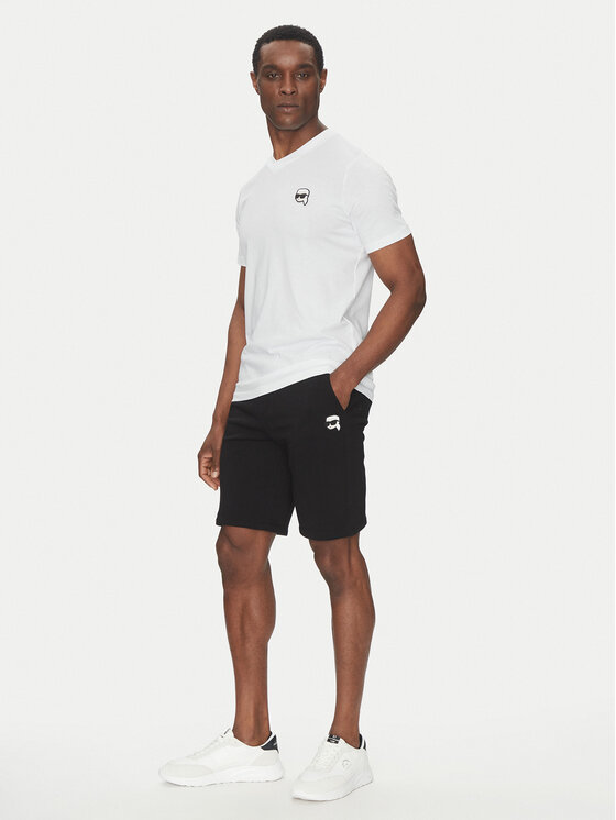 KARL LAGERFELD KARL LAGERFELD Szorty sportowe 705014 552900 Czarny Regular Fit