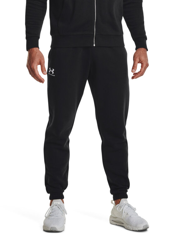 Under Armour Donji Dio Trenerke UA Essential Fleece Jogger 1373882 Crna Regular Fit