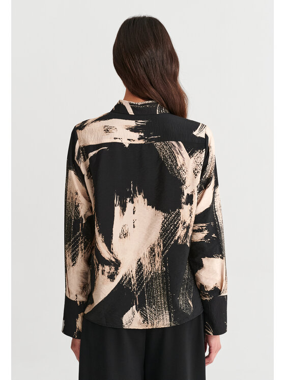 TATUUM TATUUM Koszula SEKI Czarny Loose Fit