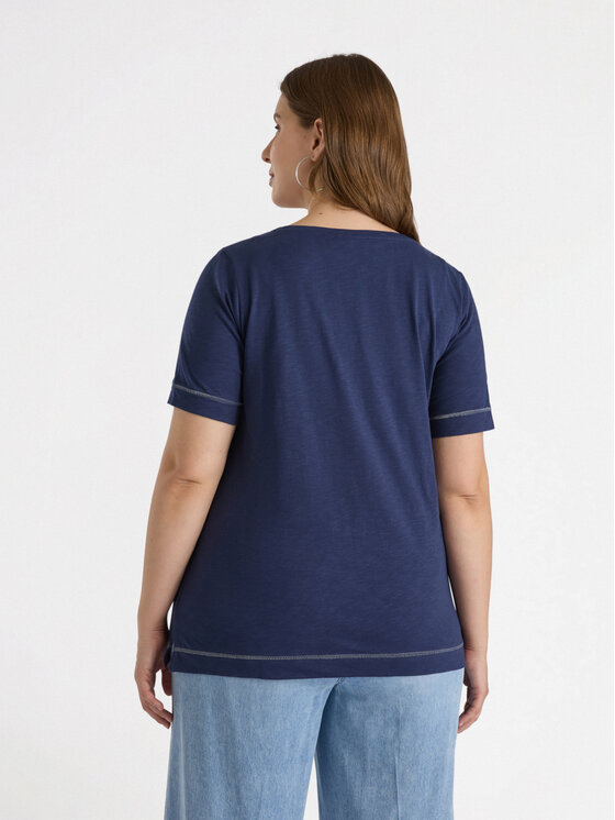 Fiorella Rubino Fiorella Rubino T-Shirt G124L008419N034 Niebieski Regular Fit