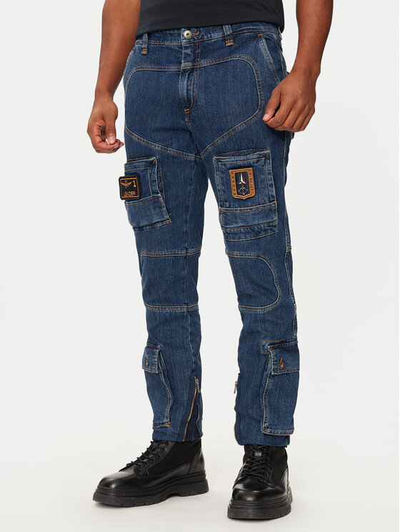Aeronautica Militare Aeronautica Militare Traperice 242PA939CT3237 Tamnoplava Regular Fit