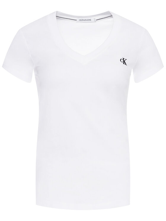 Calvin Klein Jeans Calvin Klein Jeans Póló J20J213716 Fehér Regular Fit