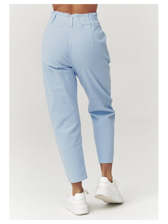 Makadamia Makadamia Jeansy C33 Niebieski Baggy Fit