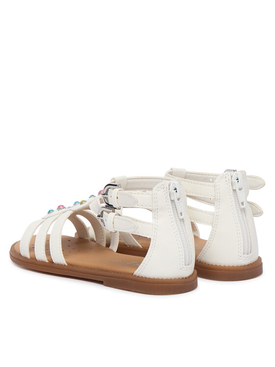 Geox Geox Sandały Jr Sandal Karly J6535D 000BC C0653 S Biały