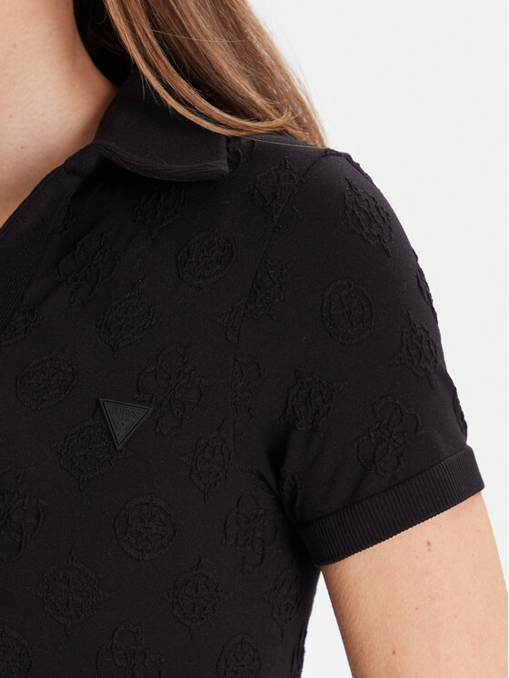 Guess Guess Rochie de zi V5YK05 Z3OA0 Negru Regular Fit