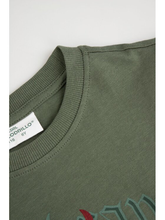 Coccodrillo Coccodrillo T-Shirt ZC6143201RBK-027 Khaki Regular Fit